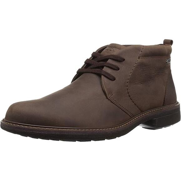 New ECCO Men's Turn Gore-TEX Chukka Tie Boot, Cocoa Brown, 6-6.5 - Picture 2 of 7
